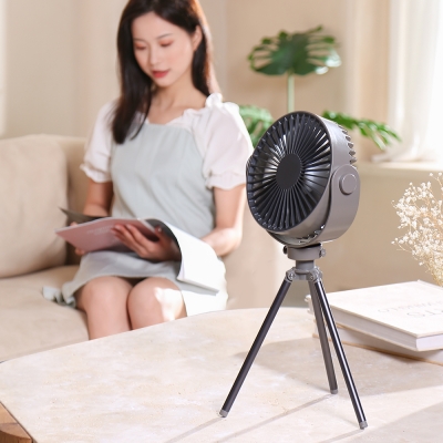 F7 Smart Appliances Portable Standing Fan Ceiling Fan Dual Use with Rubber Handle and Tripod Bracket Hot Sale Tent Camping Fan