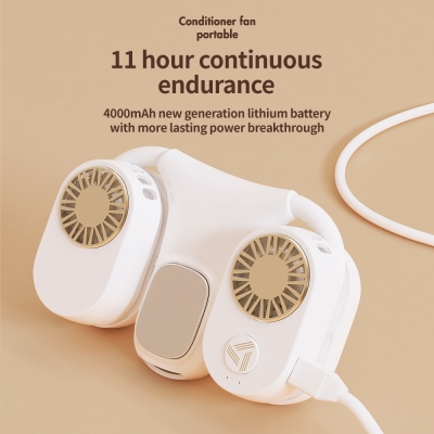 EPC01-Smart Appliances New Arrival Portable Air Conditioner Mini Fan Flexible Silicone Hose for Storage Dual Use Table and Neck Fan