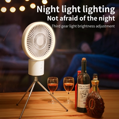 Smart Appliance New Researched and Developed Portable Fan with Remote Control and Tripod Stand LED Light Air Cooling Fan