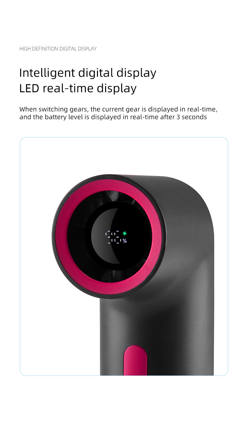 F21Y Latest High-speed Convenient Unique-appearance Design Handheld Fan Pipe-shaped Desktop and Handheld Dual-usable Lightweight Fan - Image 5