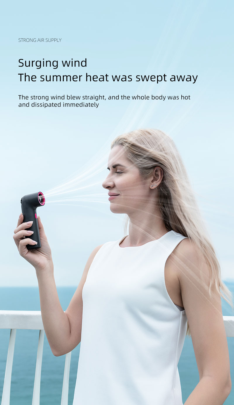 F21Y Latest High-speed Convenient Unique-appearance Design Handheld Fan Pipe-shaped Desktop and Handheld Dual-usable Lightweight Fan - Image 8