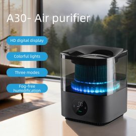 Latest Home Quiet Operation Air Purifier with LED Display Screen Desktop Air Purifier with Humidifying Function and Without Mist