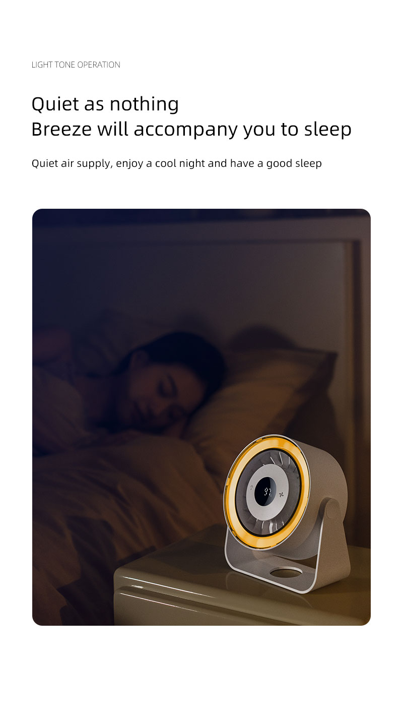 2026 Popular Multi-function Desktop Fan with Digital Display Multi-angle Adjustable Quiet Operation Fan with Wall-mounted Base - Image 15