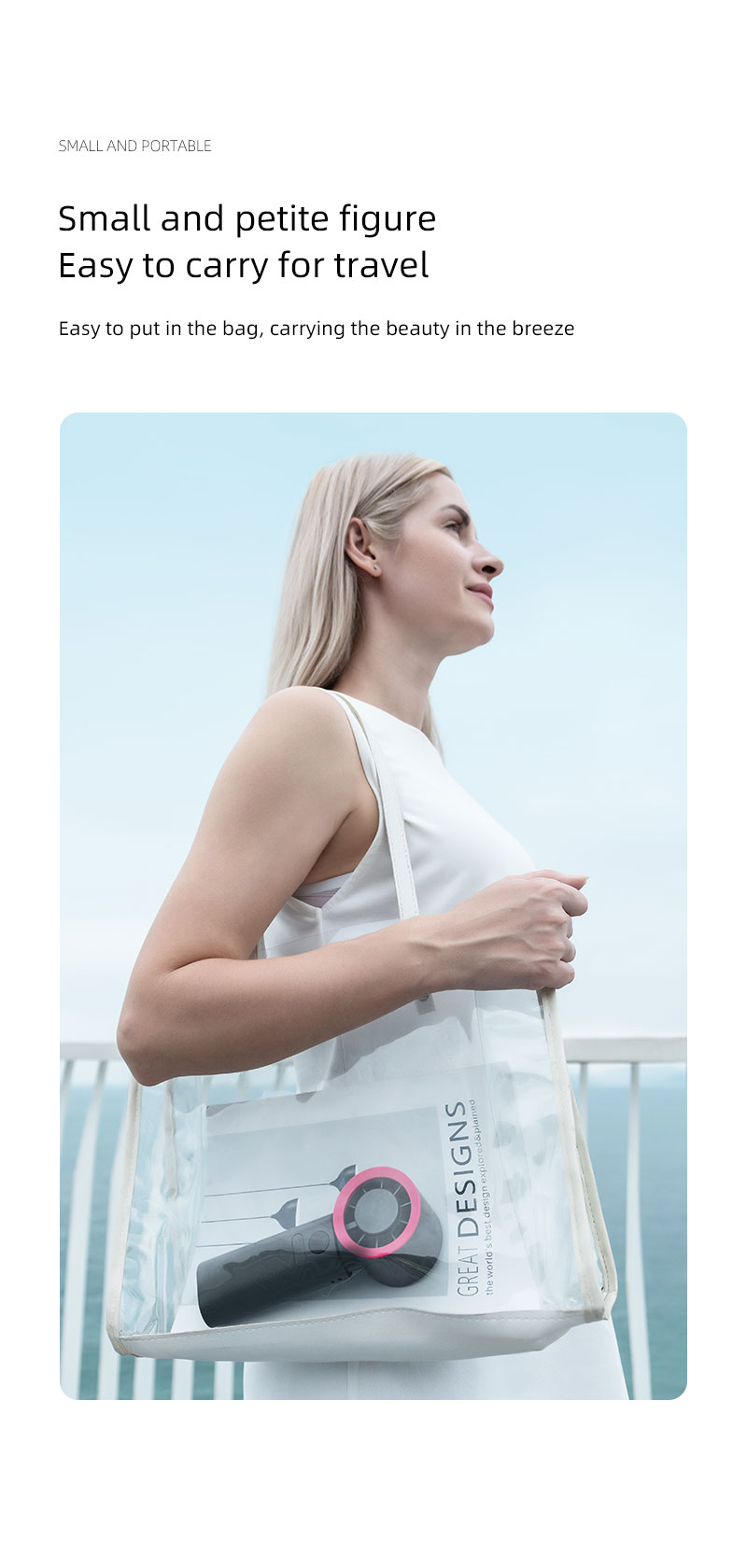 F25Y Latest Strong Wind Force Cold Compress Handheld Fan with LED Digital Display Foldable Desktop Usable Fan with Hidden Carabiner - Image 15