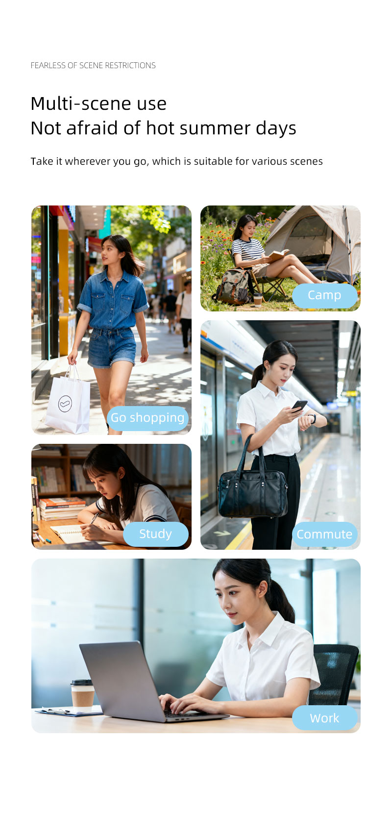 Latest Best-selling Foldable Handheld Fan with High Definition Digital Display Surging Wind Refrigeration Function Portable Fan - Image 16