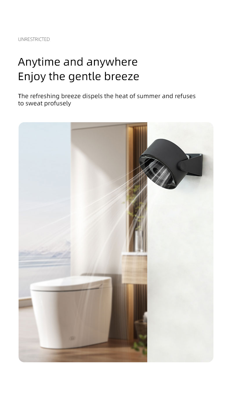 2026 Popular Multi-function Desktop Fan with Digital Display Multi-angle Adjustable Quiet Operation Fan with Wall-mounted Base - Image 16