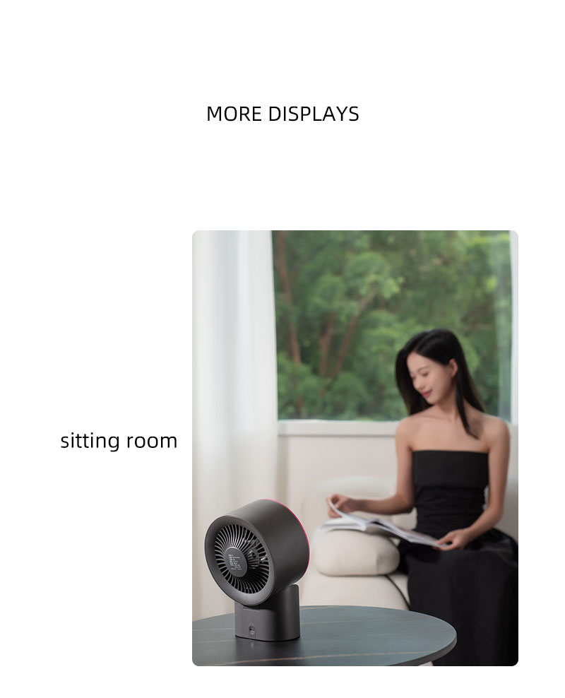 F506 Cover Removable High Speed Motor 100-level Adjustable Strong Wind Air Cooling Fan With Display Rechargeable Desktop Cooler - Image 16