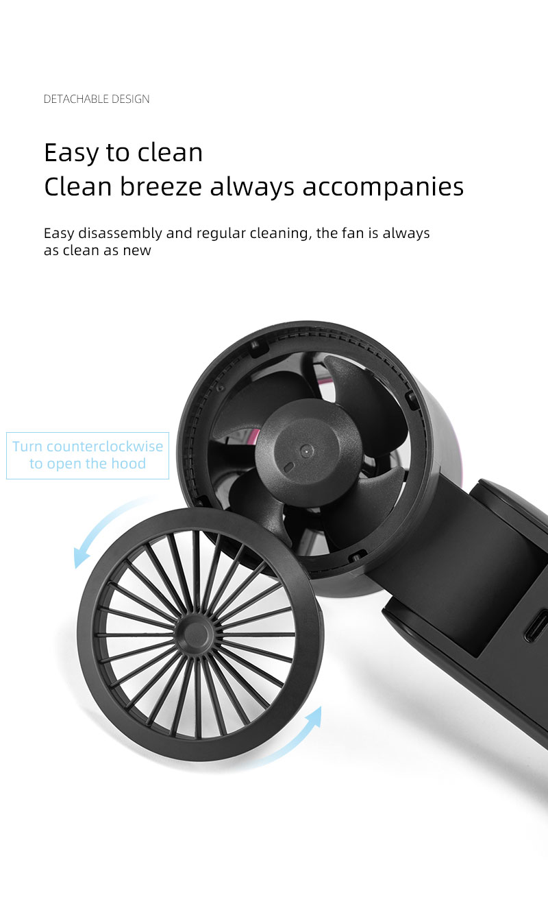 Latest Best-selling Foldable Handheld Fan with High Definition Digital Display Surging Wind Refrigeration Function Portable Fan - Image 17