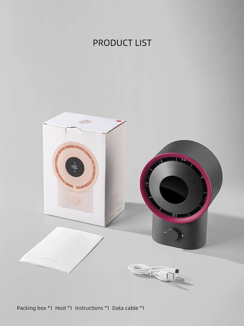 F506 Cover Removable High Speed Motor 100-level Adjustable Strong Wind Air Cooling Fan With Display Rechargeable Desktop Cooler - Image 18