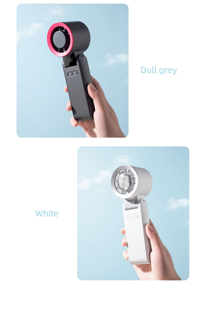 Latest Best-selling Foldable Handheld Fan with High Definition Digital Display Surging Wind Refrigeration Function Portable Fan - Image 19
