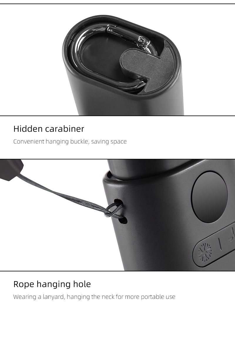 F25Y Latest Strong Wind Force Cold Compress Handheld Fan with LED Digital Display Foldable Desktop Usable Fan with Hidden Carabiner - Image 21