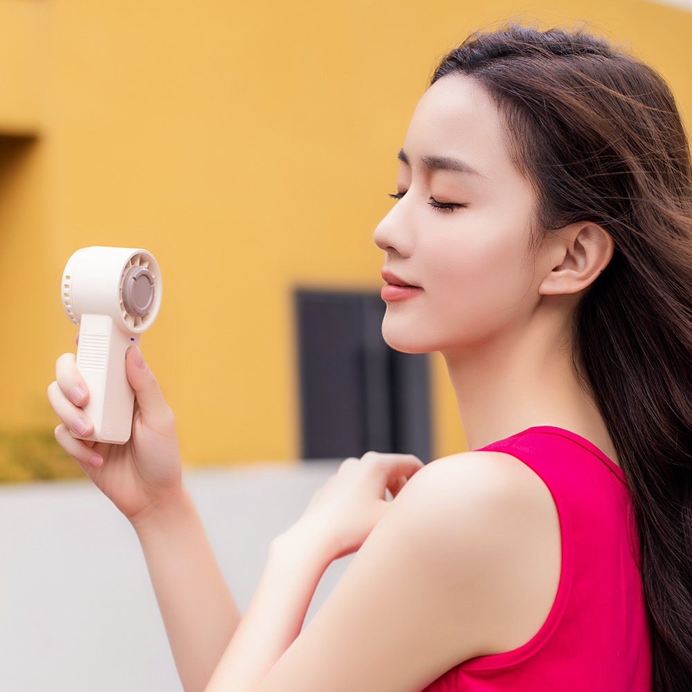 F29 Portable and Lightweight Strong Wind Force Handheld Fan Long-lasting High-capacity 1200mAh Battery-powered 3-gear Adjustable Fan - Image 8