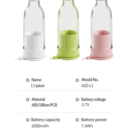 L1 2025 Convenient and Popular Blender Cup Stylish and Minimalist-design Juicer Cup Easy to Carry Multi-scenario Usable Juicer Cup