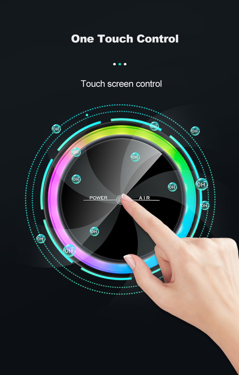 A10 Portable Powerful-built-in Negative Ion Sterilization Car Air Purifier Efficient Reliable Activated Carbon Desktop Air Purifier - Image 6