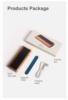 HB035/HB036Practical Portable Lightweight Solar Charging Night Lamp Desktop or Magnetic Wall Multi-scenario Usable Night Light - Image 10