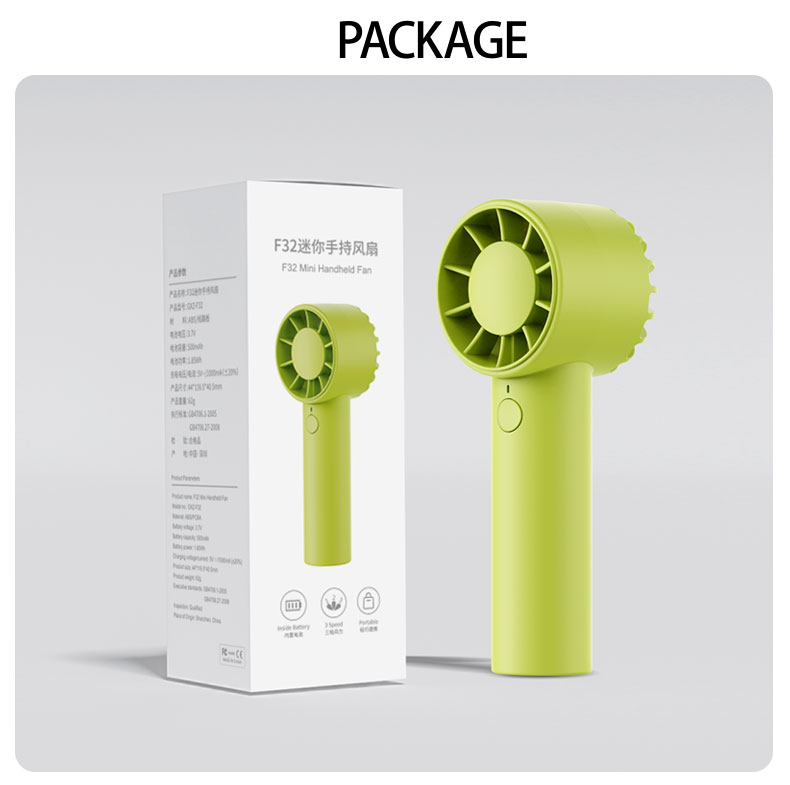 F32 Best-selling Quiet-operation Popular Mini Handheld Fan Easy to Carry Without Burden Pocket-sized Surging Wind Force Handheld Fan - Image 11