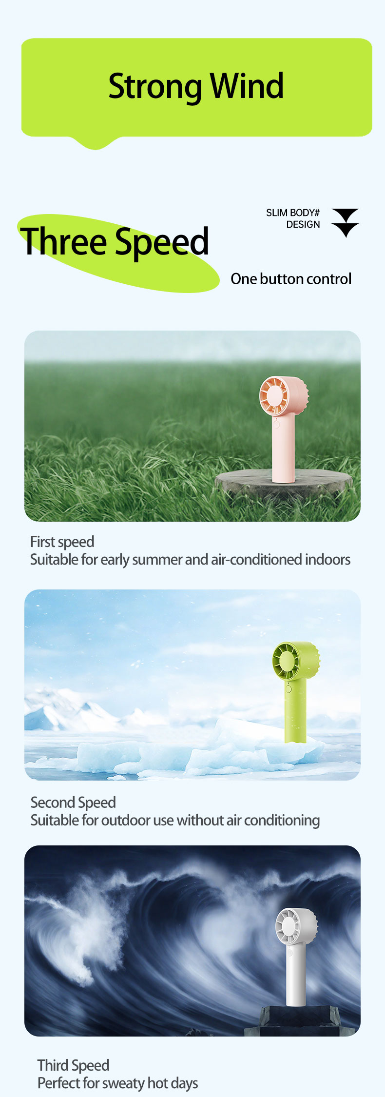 F32 Best-selling Quiet-operation Popular Mini Handheld Fan Easy to Carry Without Burden Pocket-sized Surging Wind Force Handheld Fan - Image 7