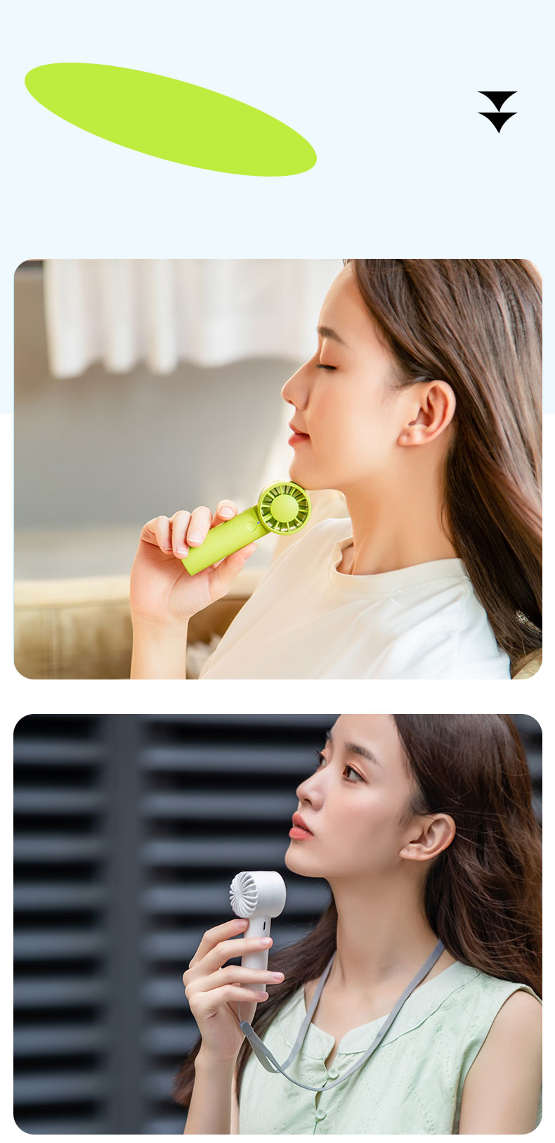 F32 Best-selling Quiet-operation Popular Mini Handheld Fan Easy to Carry Without Burden Pocket-sized Surging Wind Force Handheld Fan - Image 9