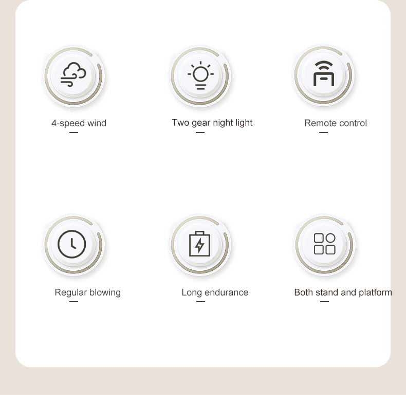 F3 2025 Practical Retractable Foldable Floor Fan with Ring Light Rotatable 180° High-performance Floor Fan Fast-charging Floor Fan - Image 3