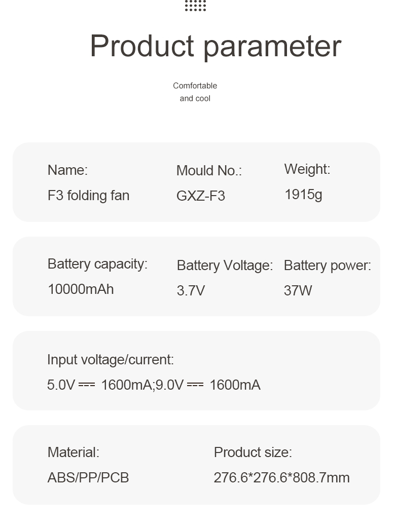 F3 2025 Practical Retractable Foldable Floor Fan with Ring Light Rotatable 180° High-performance Floor Fan Fast-charging Floor Fan - Image 13