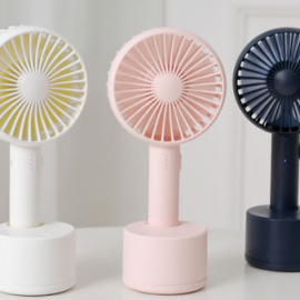 F812 Handheld and Desktop Dual-usable Fan Stylish Potable and Lightweight Fan Low-noise Operating 120 Degree Oscillating Desktop Fan