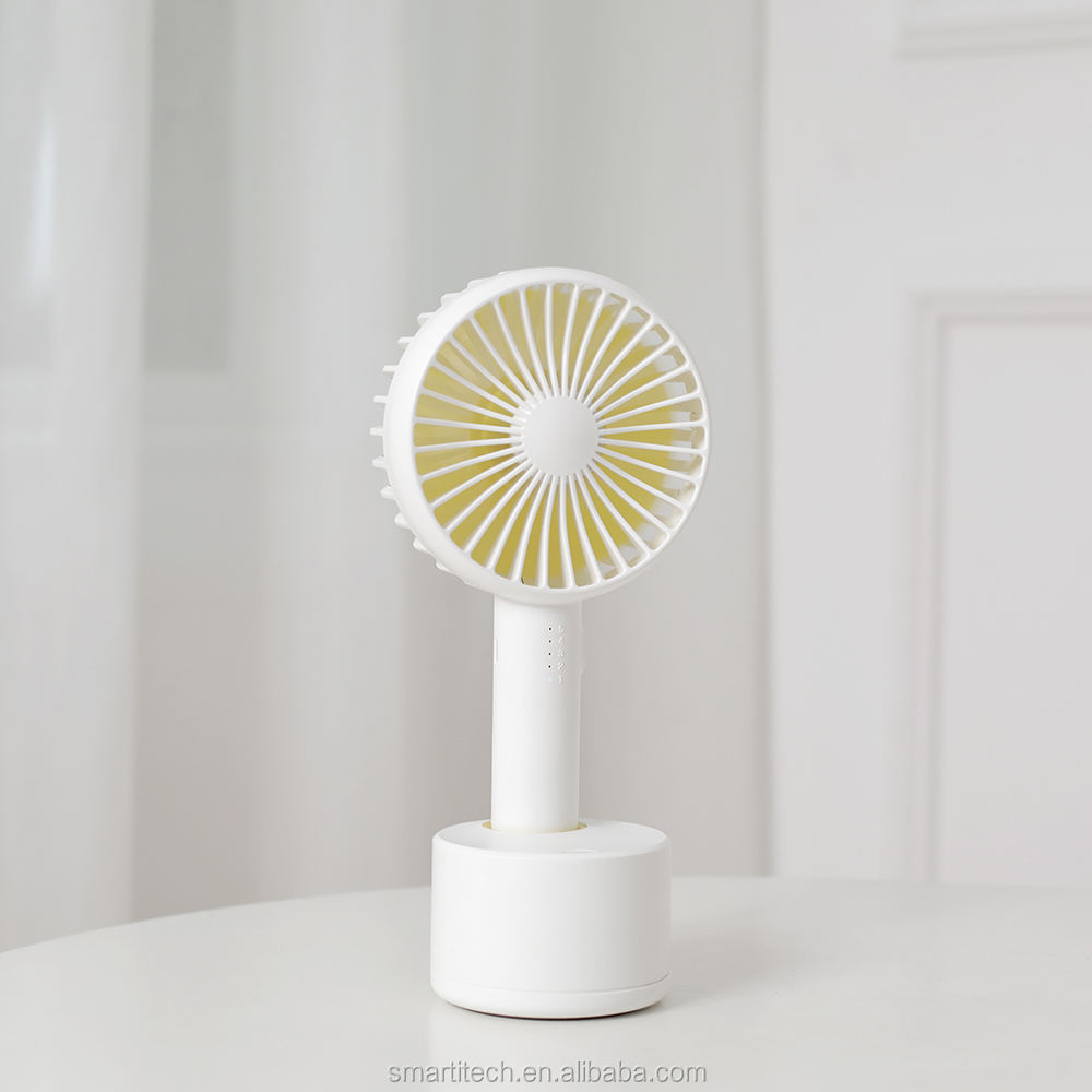 F812 Handheld and Desktop Dual-usable Fan Stylish Potable and Lightweight Fan Low-noise Operating 120 Degree Oscillating Desktop Fan - Image 4