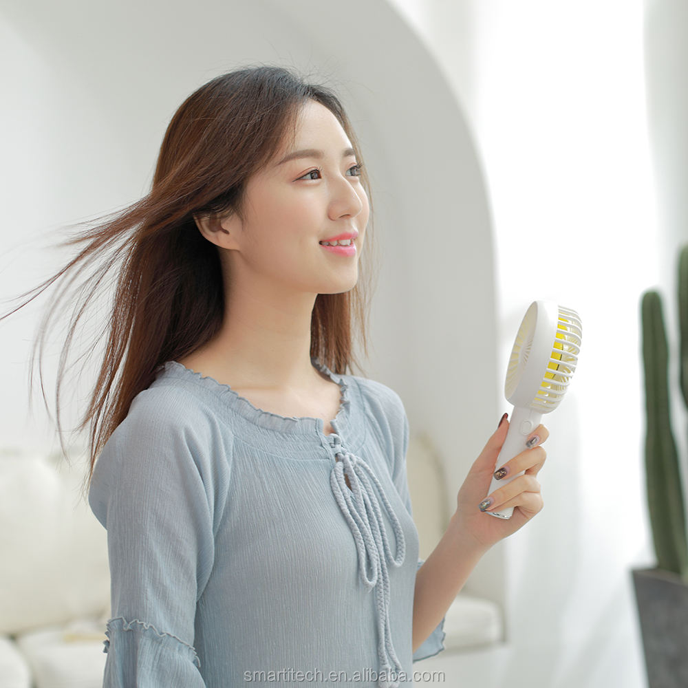 F812 Handheld and Desktop Dual-usable Fan Stylish Potable and Lightweight Fan Low-noise Operating 120 Degree Oscillating Desktop Fan - Image 2