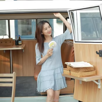 F812 Handheld and Desktop Dual-usable Fan Stylish Potable and Lightweight Fan Low-noise Operating 120 Degree Oscillating Desktop Fan - Image 6