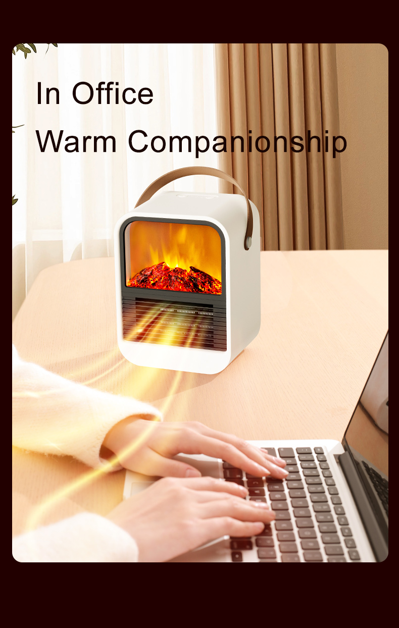 N7 Minimalist Practical Heater Rapid Warming Heater Unique Design Heater Anti-true Flame LED Effect Heating Device with a Handle - Image 10