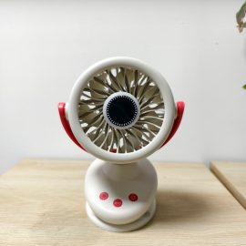 Multi-function Clip-on Fan Automatically Oscillating Desktop Fan Wall-mounted Quiet Operating Strong Wind Force Fan with Light