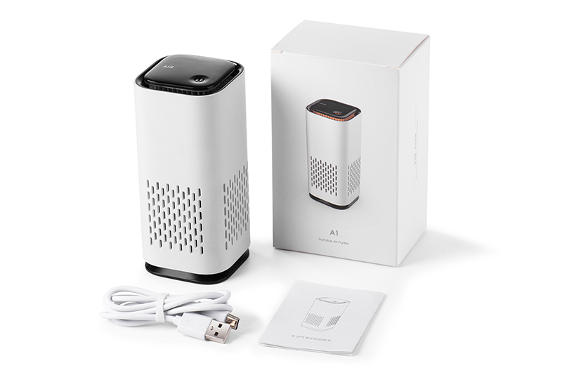 A1 High Efficiency Purification Air Purifier Lightweight and Portable Air Purifier Car Desktop Compatible Space-saving Air Purifier
