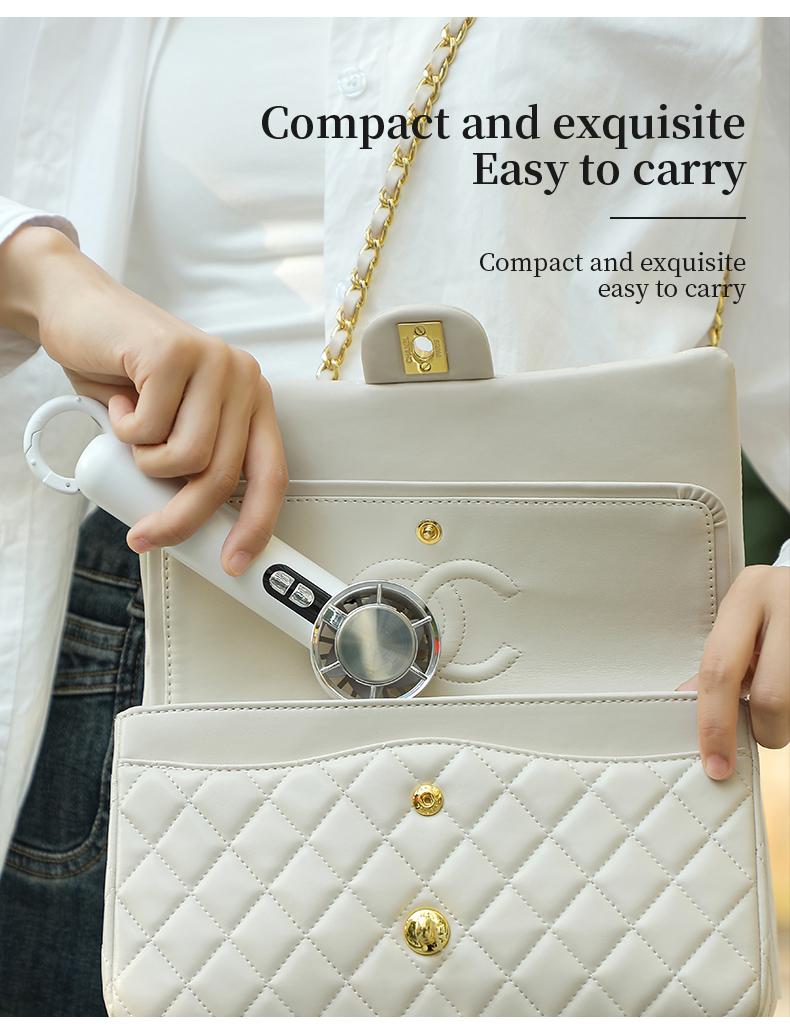 H06 Convenient Handheld Cooling Fan Portable and Lightweight Blower with Carabiner Handheld and Desktop Dual-usable Strong Wind Fan - Image 15