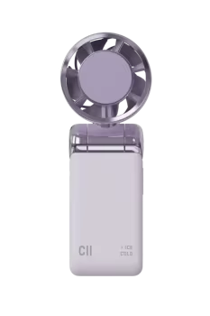 C11Super Practical High-Speed Strong Wind Force Low-noise Operation Handheld Fan Folding Ice Compress Fan with Digital Display - Image 4