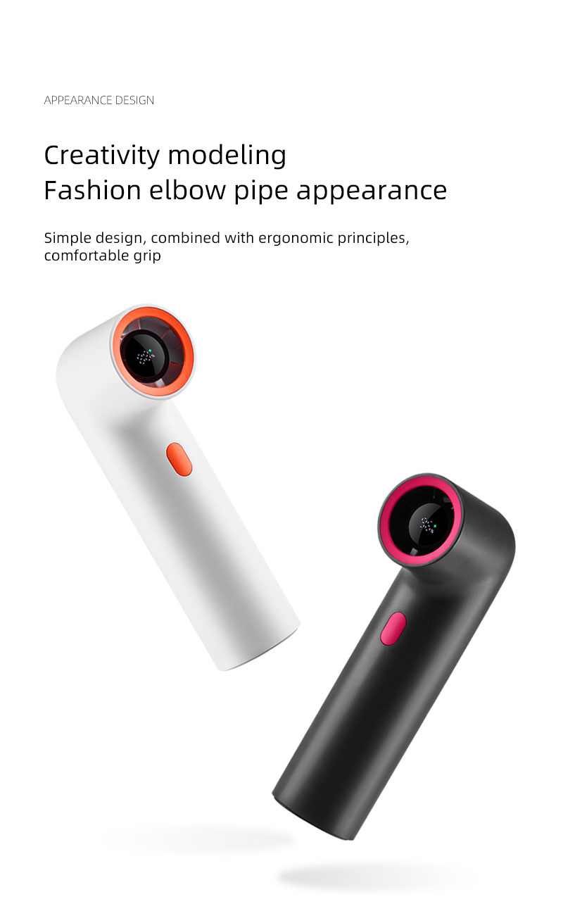 F21Y Attractive-design Appearance Fan Pipe-shaped Unique Appearance Fan with Tiny Digital Display High-speed Motor Powerful Wind Fan - Image 4