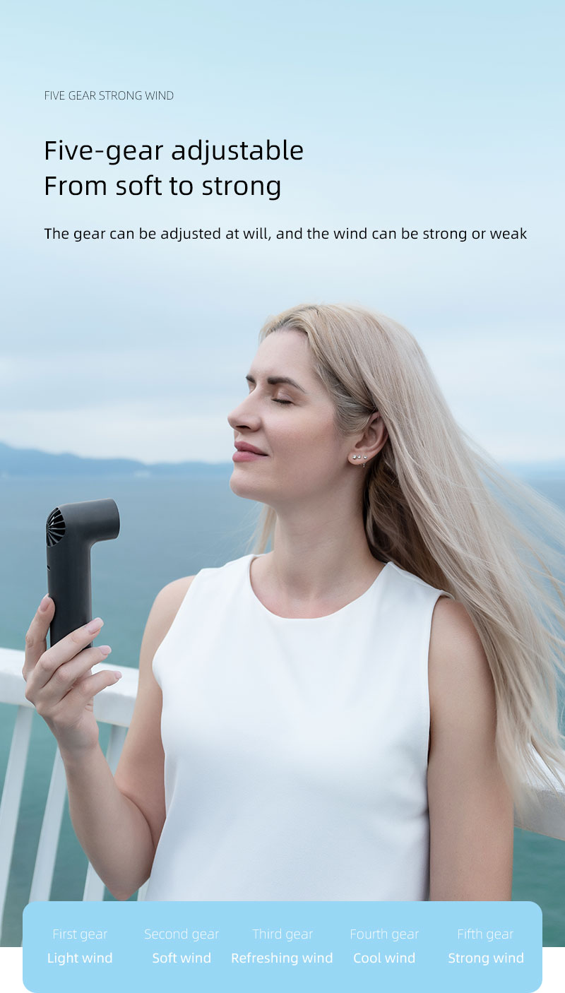 F21Y Attractive-design Appearance Fan Pipe-shaped Unique Appearance Fan with Tiny Digital Display High-speed Motor Powerful Wind Fan - Image 6