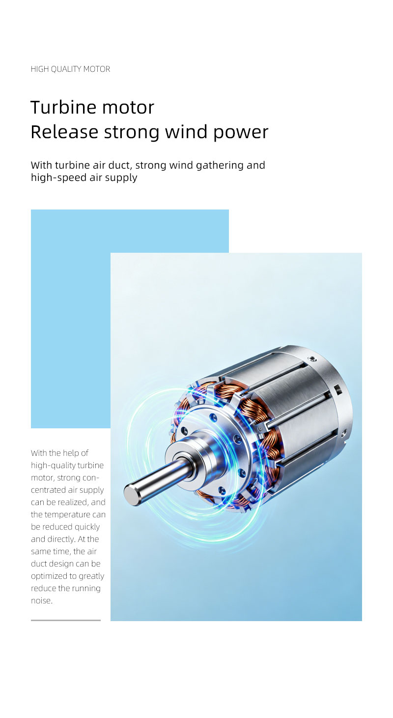 F21Y Attractive-design Appearance Fan Pipe-shaped Unique Appearance Fan with Tiny Digital Display High-speed Motor Powerful Wind Fan - Image 7