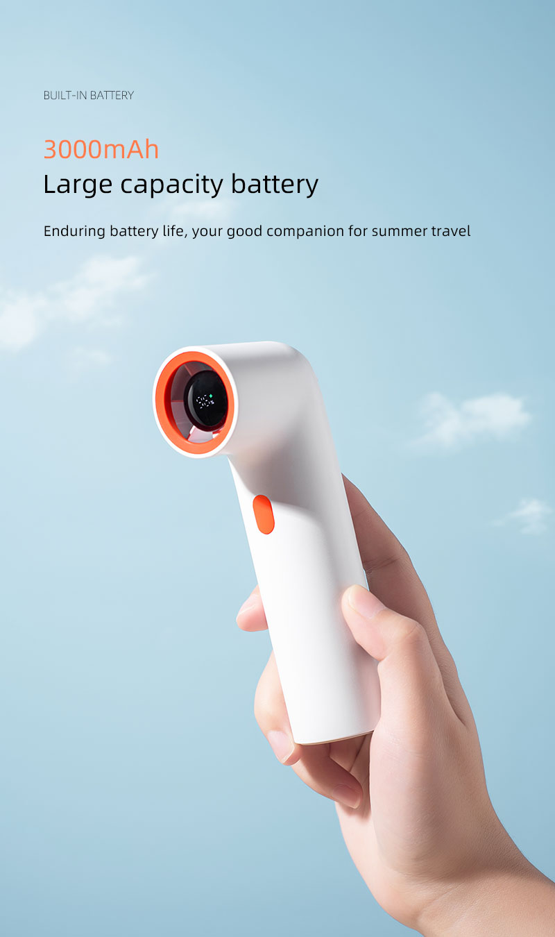 F21Y Attractive-design Appearance Fan Pipe-shaped Unique Appearance Fan with Tiny Digital Display High-speed Motor Powerful Wind Fan - Image 10