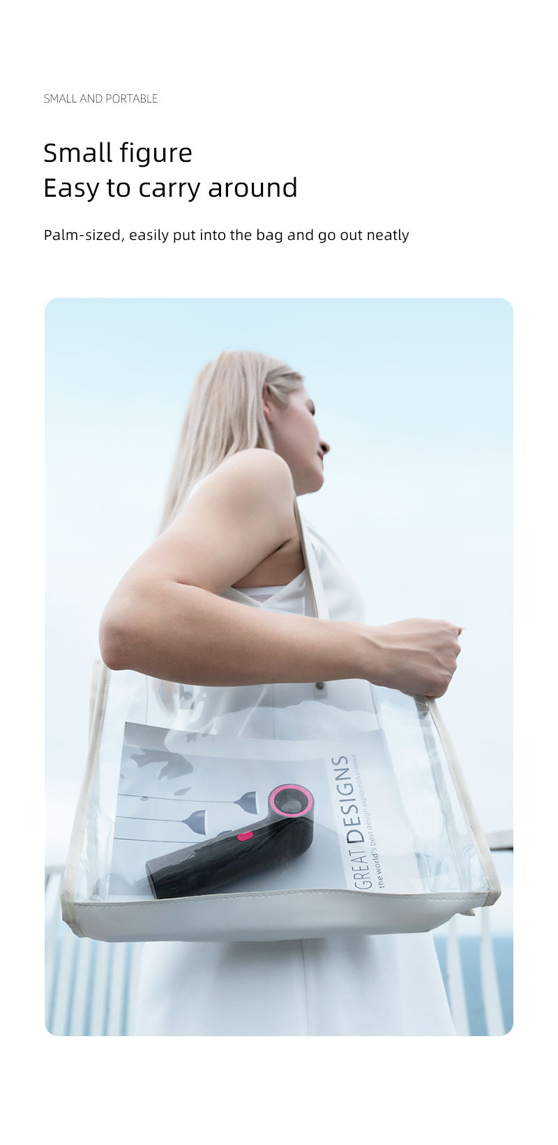 F21Y Attractive-design Appearance Fan Pipe-shaped Unique Appearance Fan with Tiny Digital Display High-speed Motor Powerful Wind Fan - Image 12