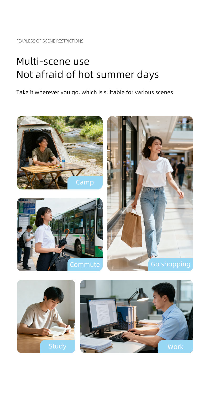 F21Y Attractive-design Appearance Fan Pipe-shaped Unique Appearance Fan with Tiny Digital Display High-speed Motor Powerful Wind Fan - Image 13