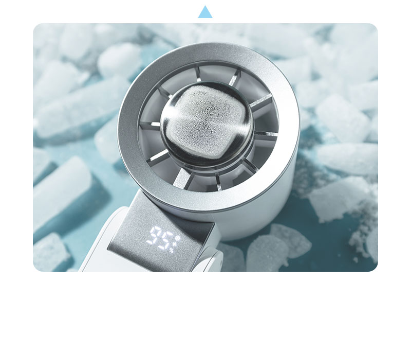 F23Y 2026 Latest Popular Foldable Handheld Ice Compress Fan with High Definition Digital Display Surging Wind Force Portable Fan - Image 11