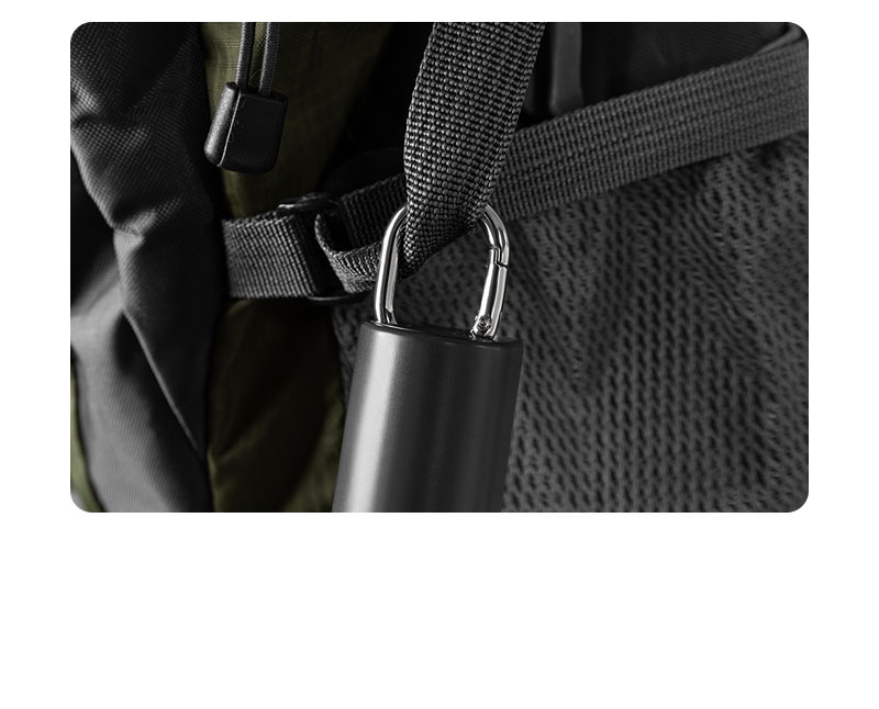 F25Y Latest Surging Wind Force Ice Compress Handheld Fan with LED Digital Display Foldable Desktop Usable Fan with Hidden Carabiner - Image 13