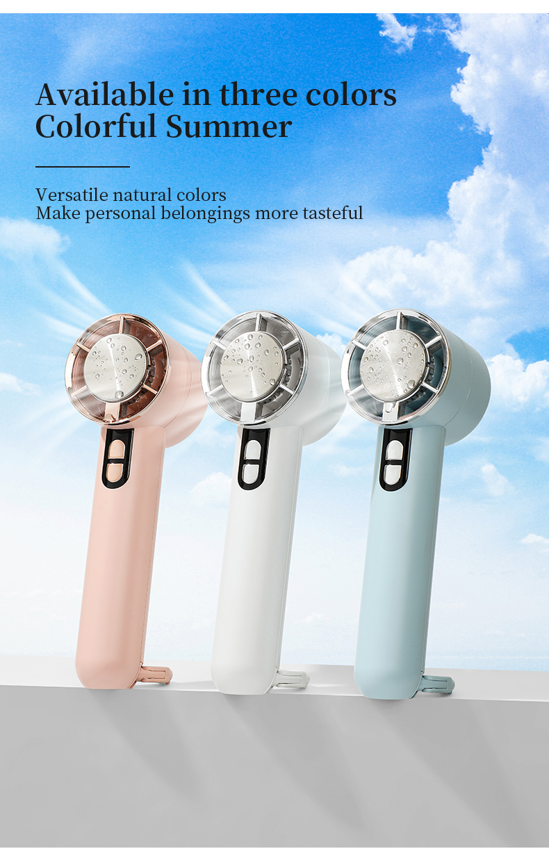 H06 Convenient Handheld Cooling Fan Portable and Lightweight Blower with Carabiner Handheld and Desktop Dual-usable Strong Wind Fan - Image 17