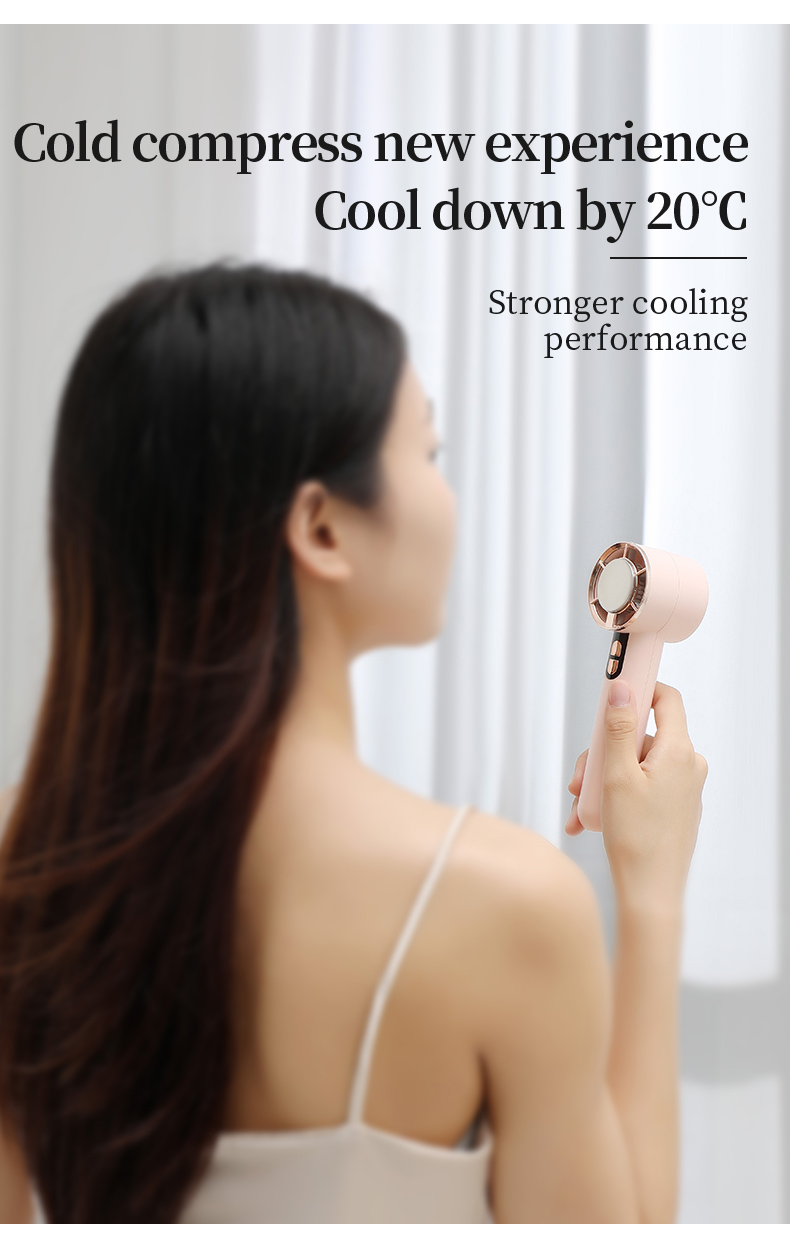 H06 Convenient Handheld Cooling Fan Portable and Lightweight Blower with Carabiner Handheld and Desktop Dual-usable Strong Wind Fan - Image 4