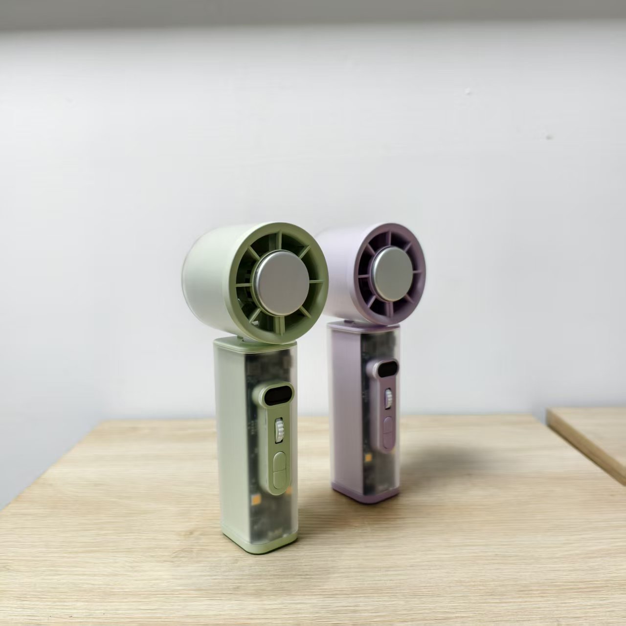 K75 Innovative and Unique Multi-function Handheld Fan Oscillating High-speed Fan with Light and Digital Display Cooling Function Fan - Image 2