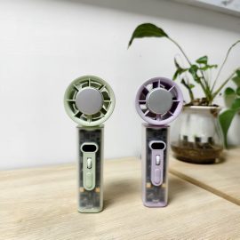 K75 Innovative and Unique Multi-function Handheld Fan Oscillating High-speed Fan with Light and Digital Display Cooling Function Fan
