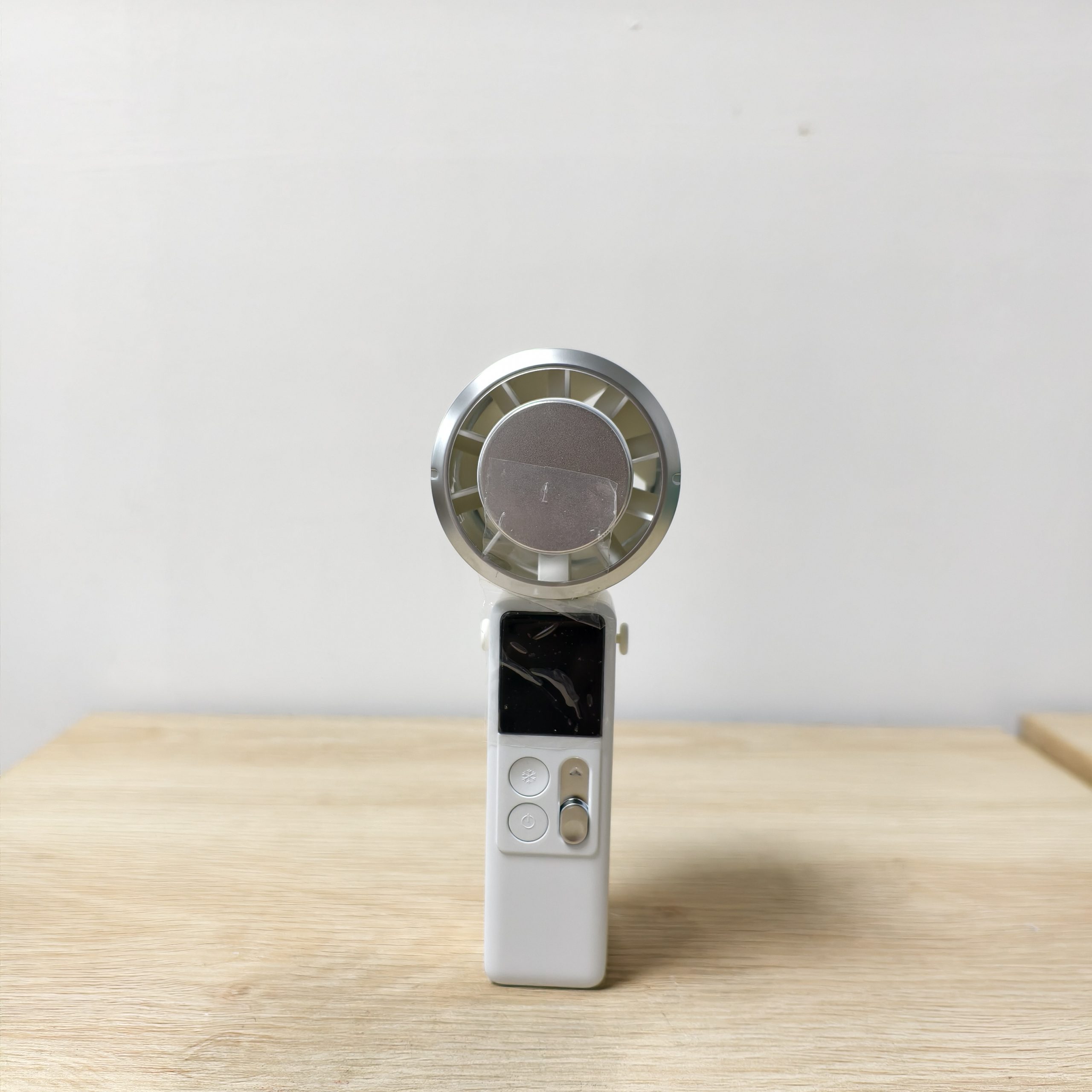 F619 Latest Published Foldable and Cold Compress Function Handheld Fan with Digital Display Desktop Neck Wearable Dual-usable Fan - Image 2