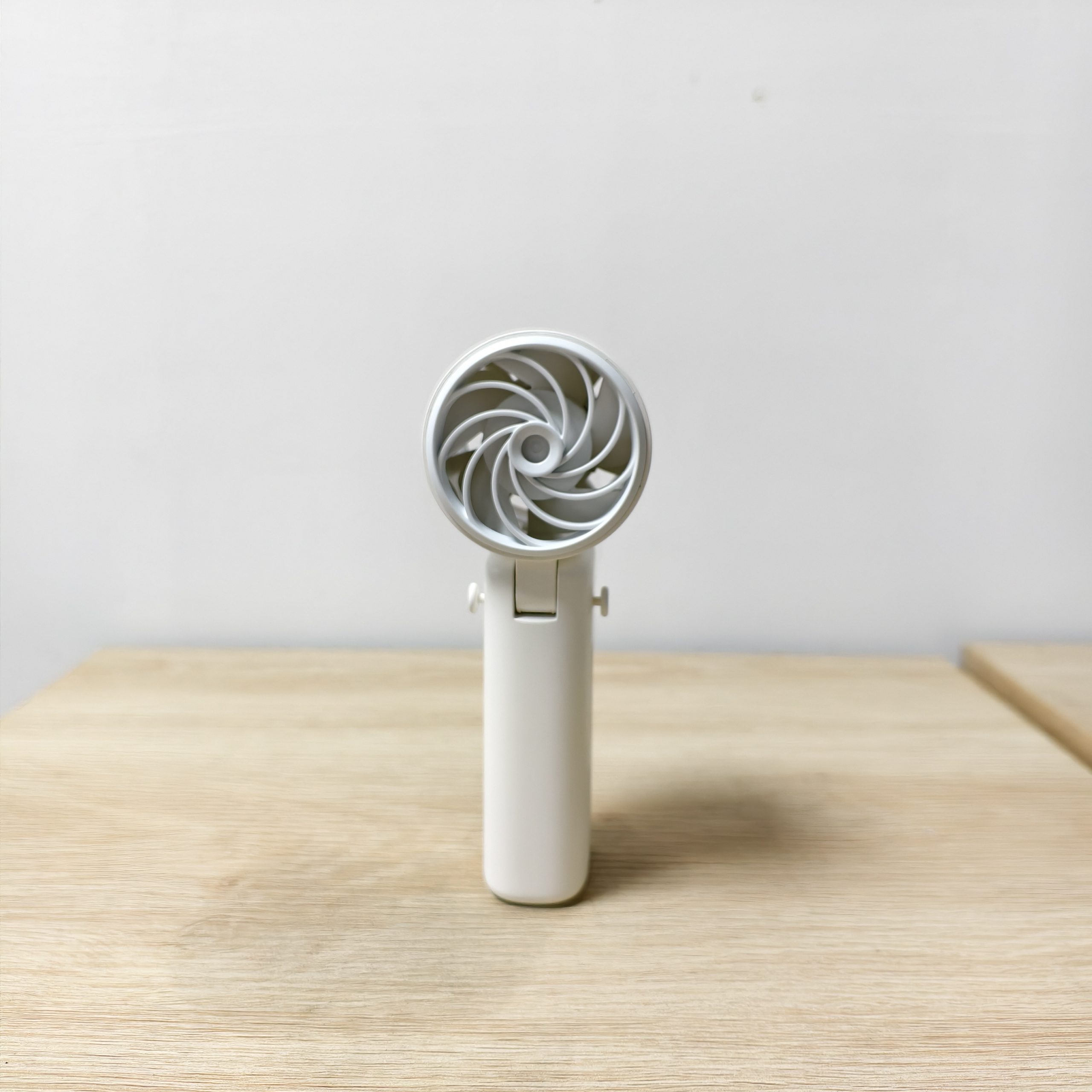 F619 Latest Published Foldable and Cold Compress Function Handheld Fan with Digital Display Desktop Neck Wearable Dual-usable Fan - Image 4