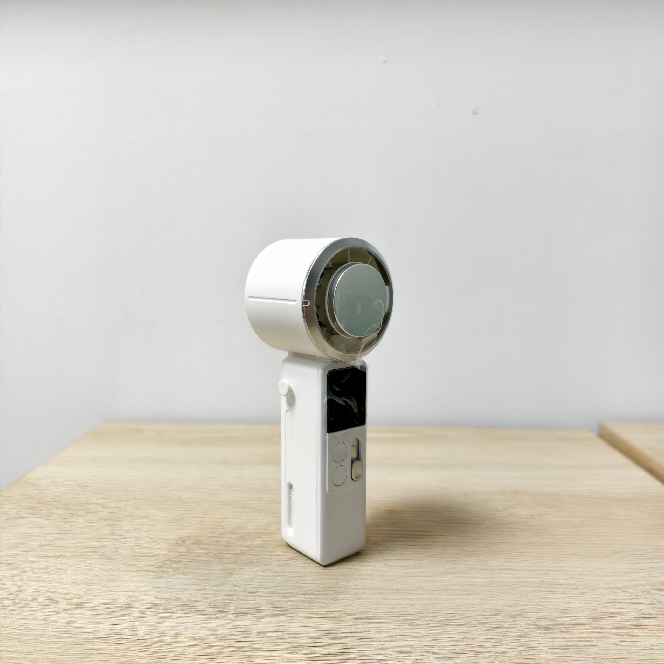 F619 Latest Published Foldable and Cold Compress Function Handheld Fan with Digital Display Desktop Neck Wearable Dual-usable Fan - Image 6