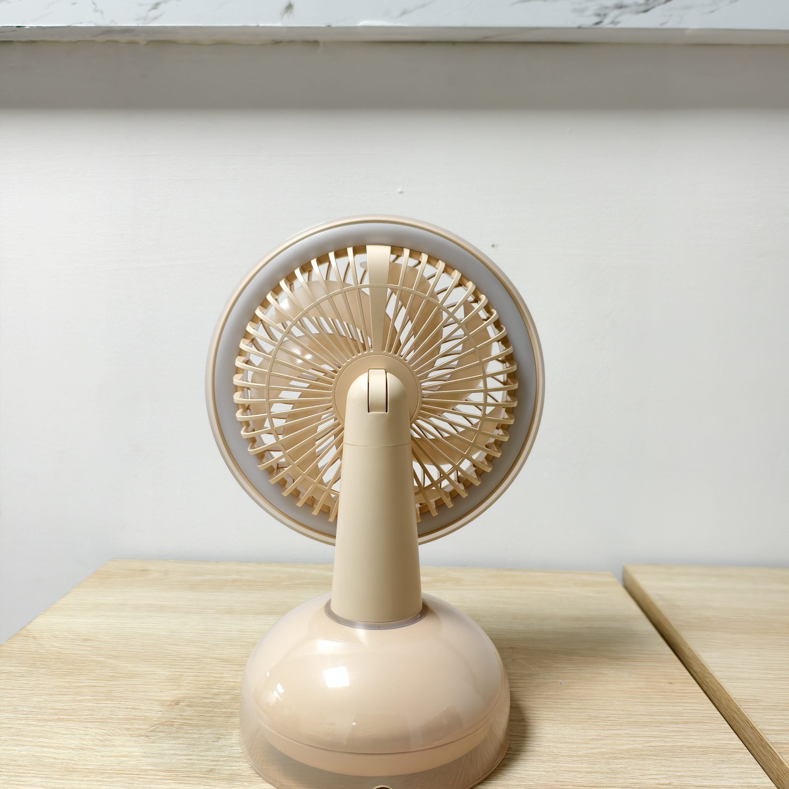 F69 Popular Multi-function Practical Desktop Fan Automatic Oscillating Flip up and Down 90° Fan with Night Light Quiet Operating Fan - Image 4