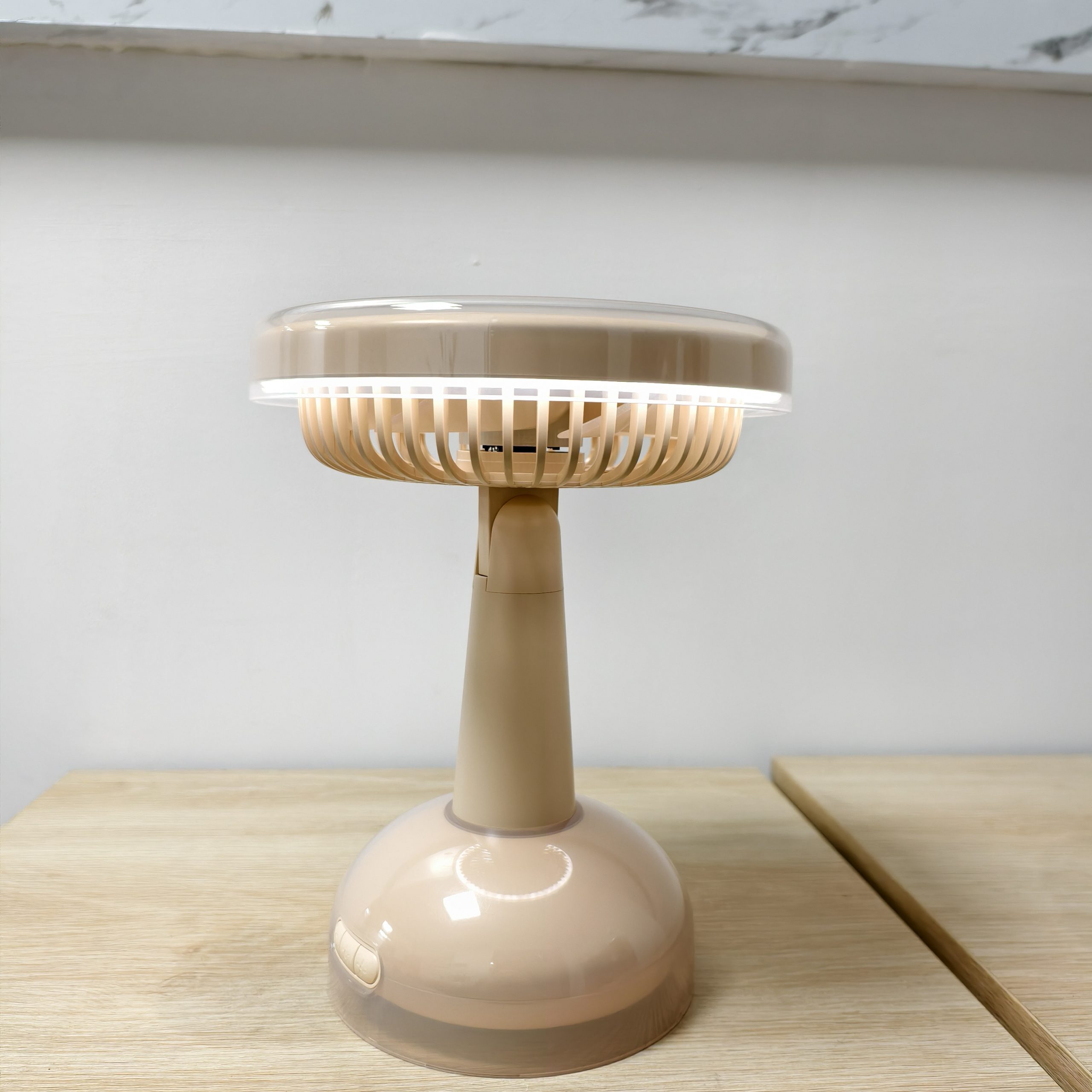 F69 Popular Multi-function Practical Desktop Fan Automatic Oscillating Flip up and Down 90° Fan with Night Light Quiet Operating Fan - Image 7